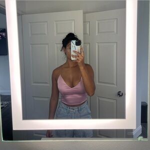 Abercrombie & Fitch Pink Fitted Tank Top